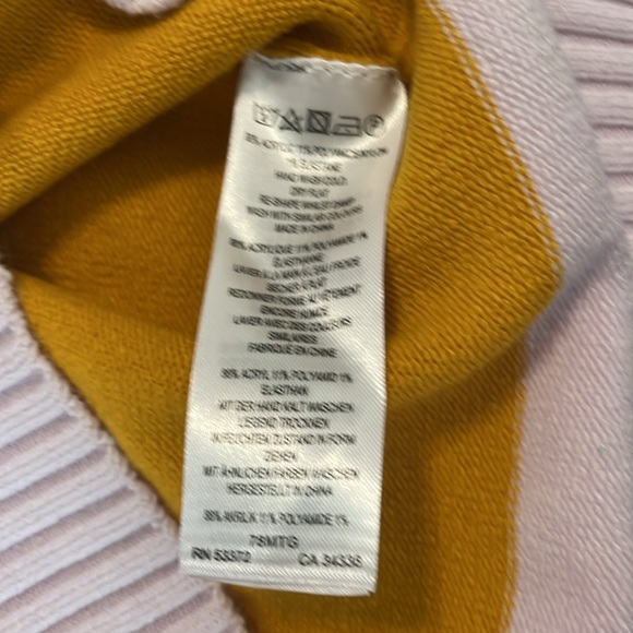 French Connection color block rainbow stripe sweater jumper sz M worn once - Picture 4 of 7